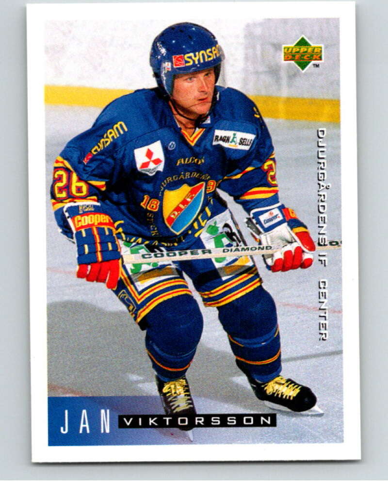 1995-96 Swedish Upper Deck #55 Jan Viktorsson V80092 Image 1