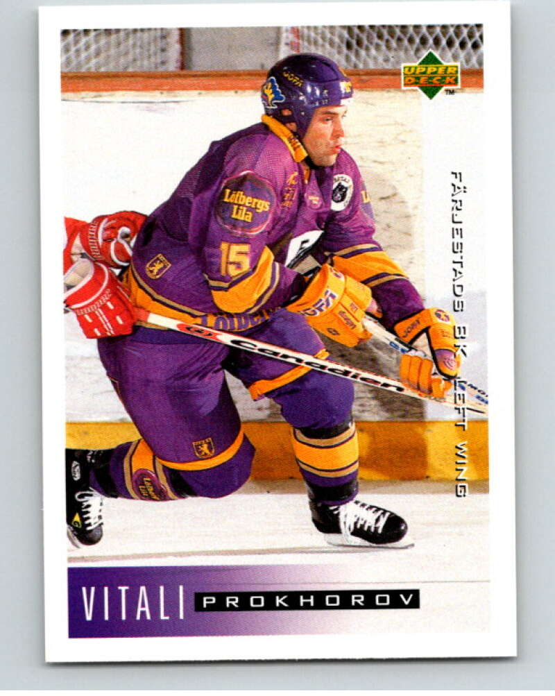 1995-96 Swedish Upper Deck #66 Vitali Prokhorov V80108 Image 1