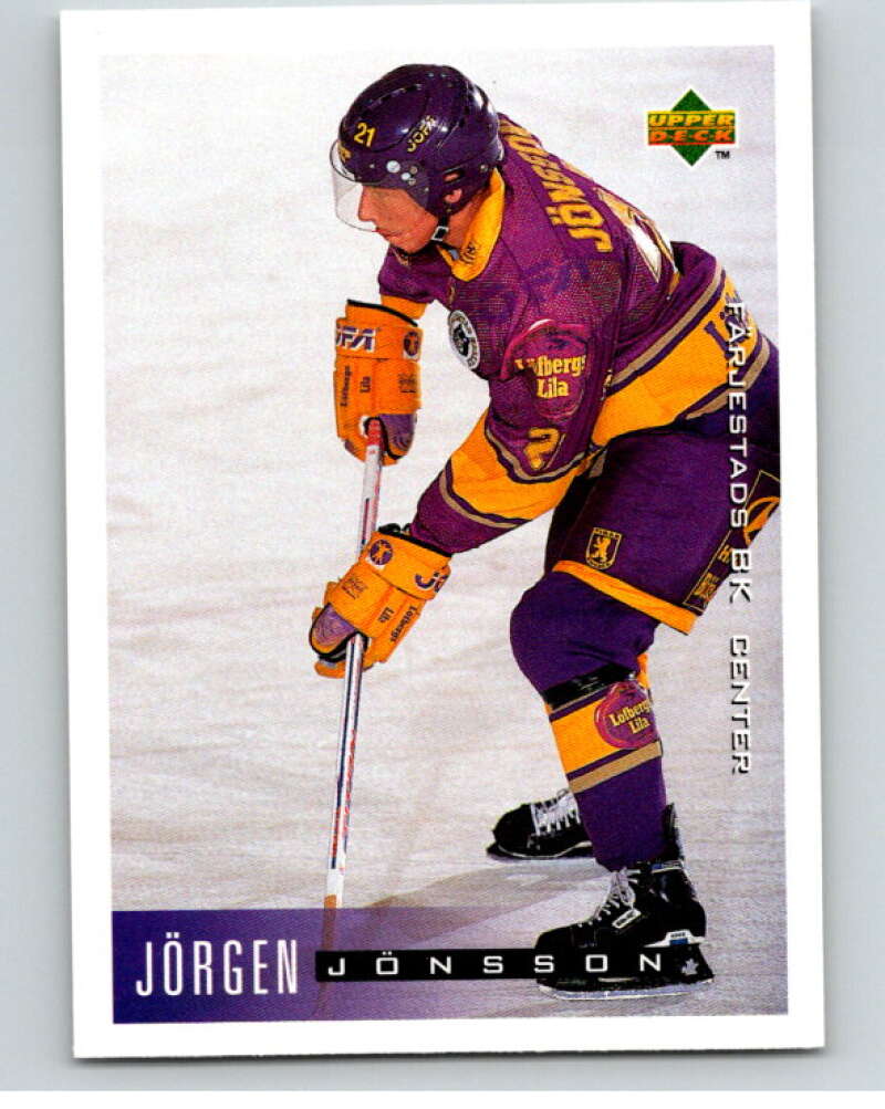 1995-96 Swedish Upper Deck #72 Jorgen Jonsson V80119 Image 1