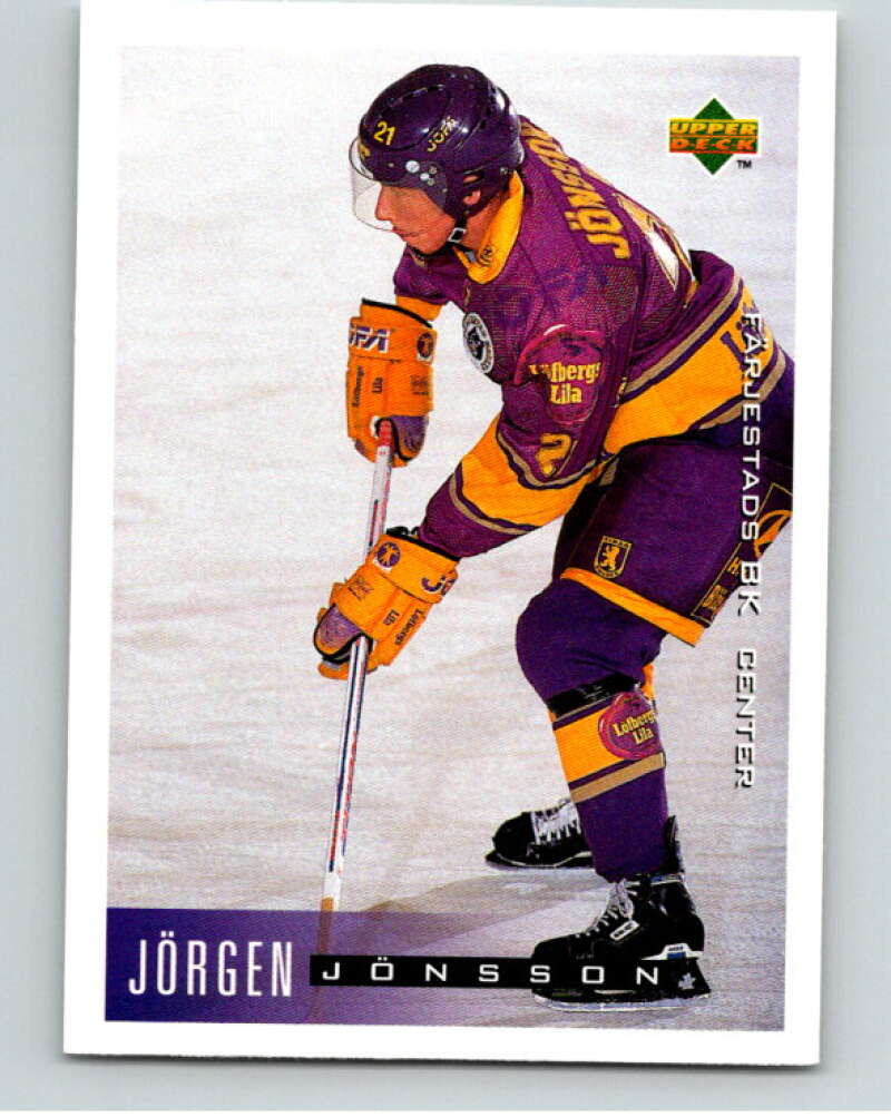 1995-96 Swedish Upper Deck #72 Jorgen Jonsson V80120 Image 1