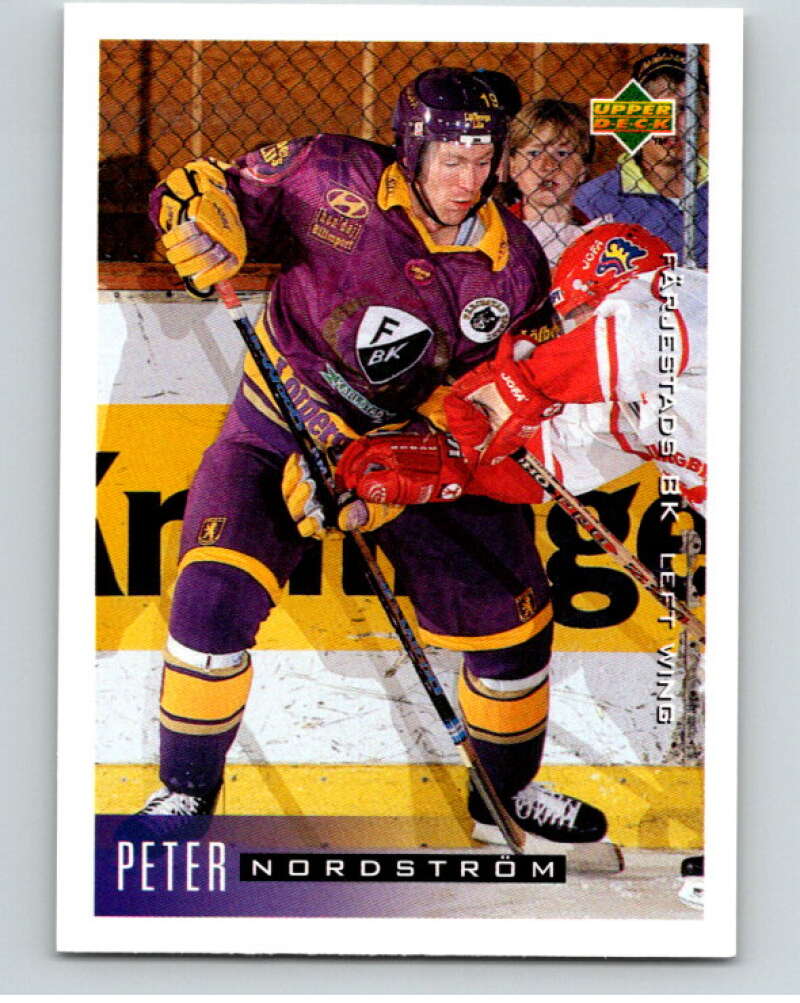 1995-96 Swedish Upper Deck #73 Peter Nordstrom V80122 Image 1