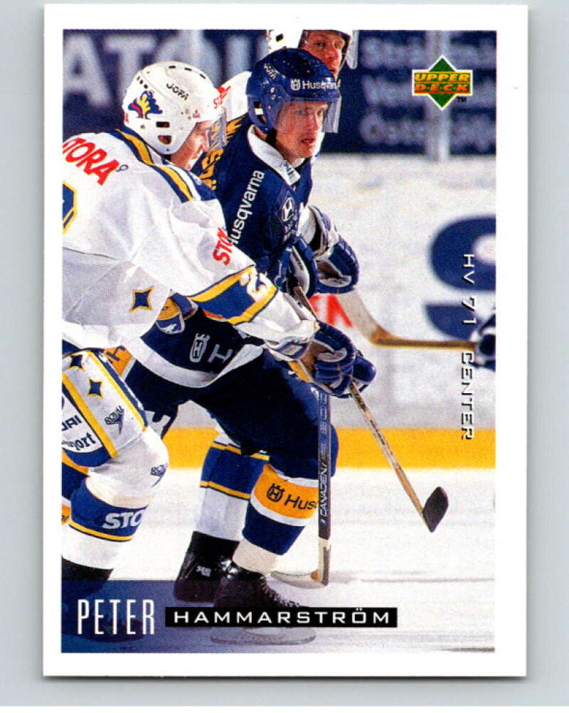 1995-96 Swedish Upper Deck #85 Peter Hammarstrom V80138 Image 1