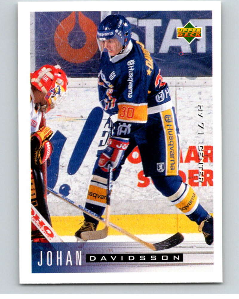 1995-96 Swedish Upper Deck #86 Johan Davidsson V80141 Image 1