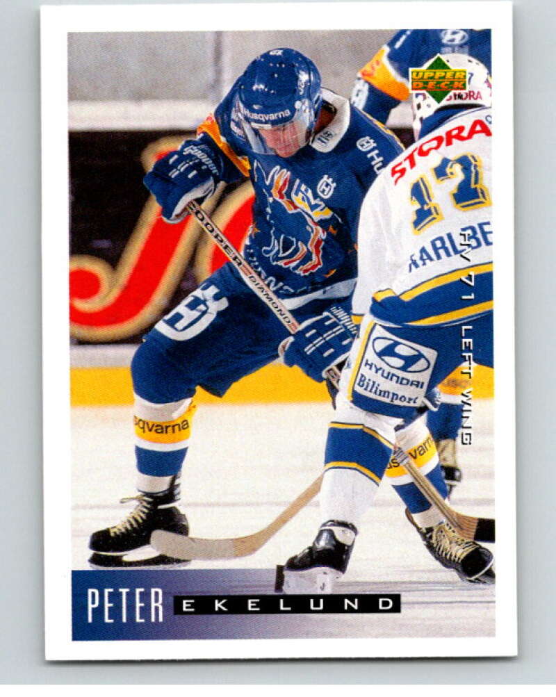 1995-96 Swedish Upper Deck #87 Peter Ekelund V80143 Image 1
