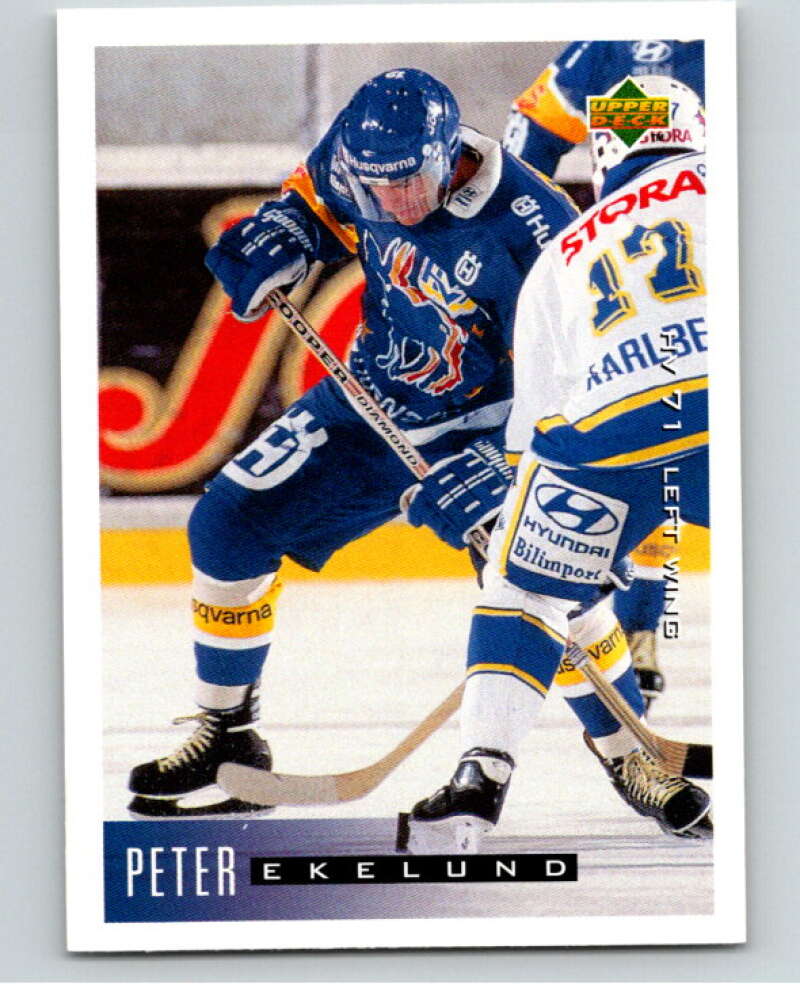 1995-96 Swedish Upper Deck #87 Peter Ekelund V80145 Image 1