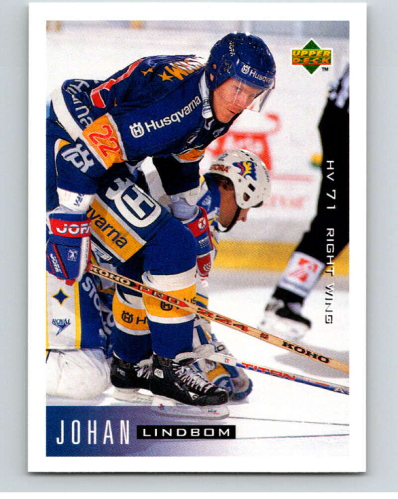 1995-96 Swedish Upper Deck #88 Johan Lindbom V80147 Image 1