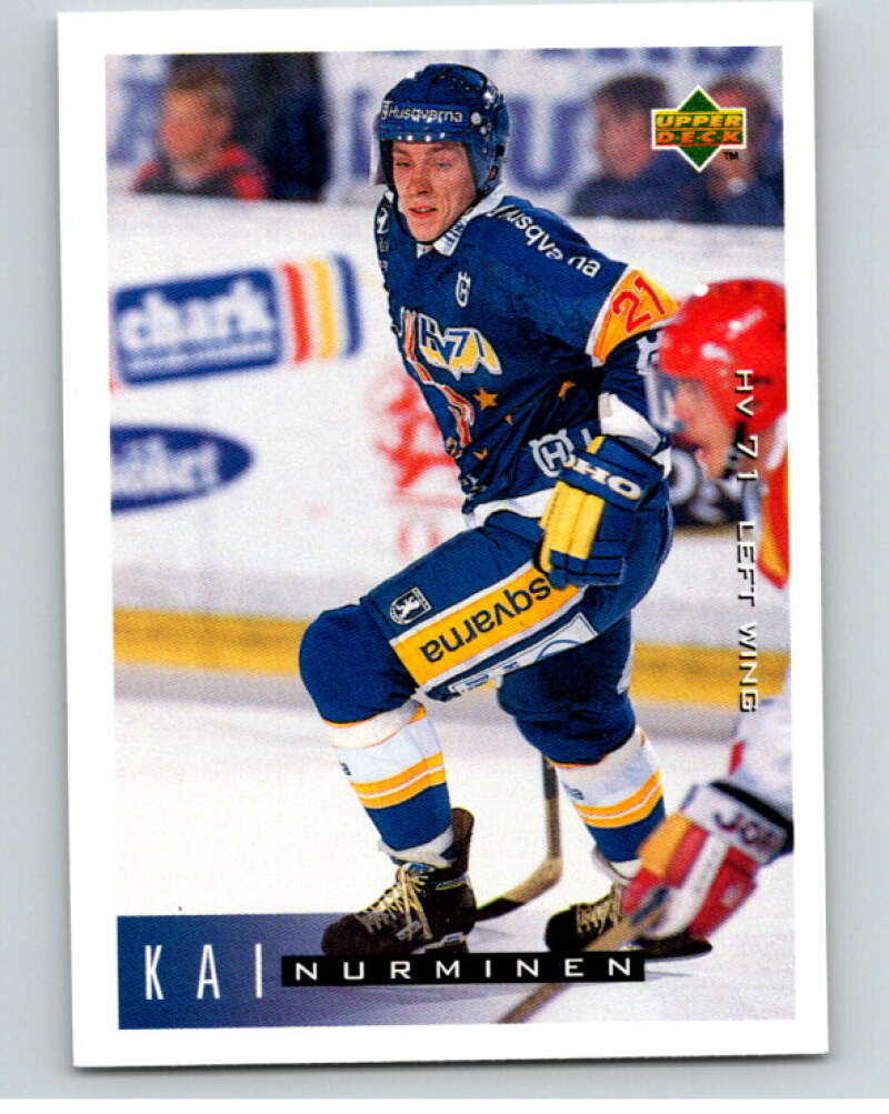 1995-96 Swedish Upper Deck #90 Kai Nurminen V80151 Image 1