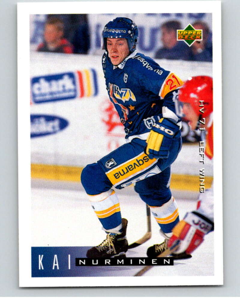 1995-96 Swedish Upper Deck #90 Kai Nurminen V80152 Image 1