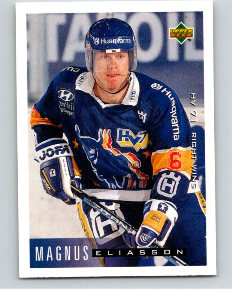 1995-96 Swedish Upper Deck #91 Magnus Eliasson V80153 Image 1