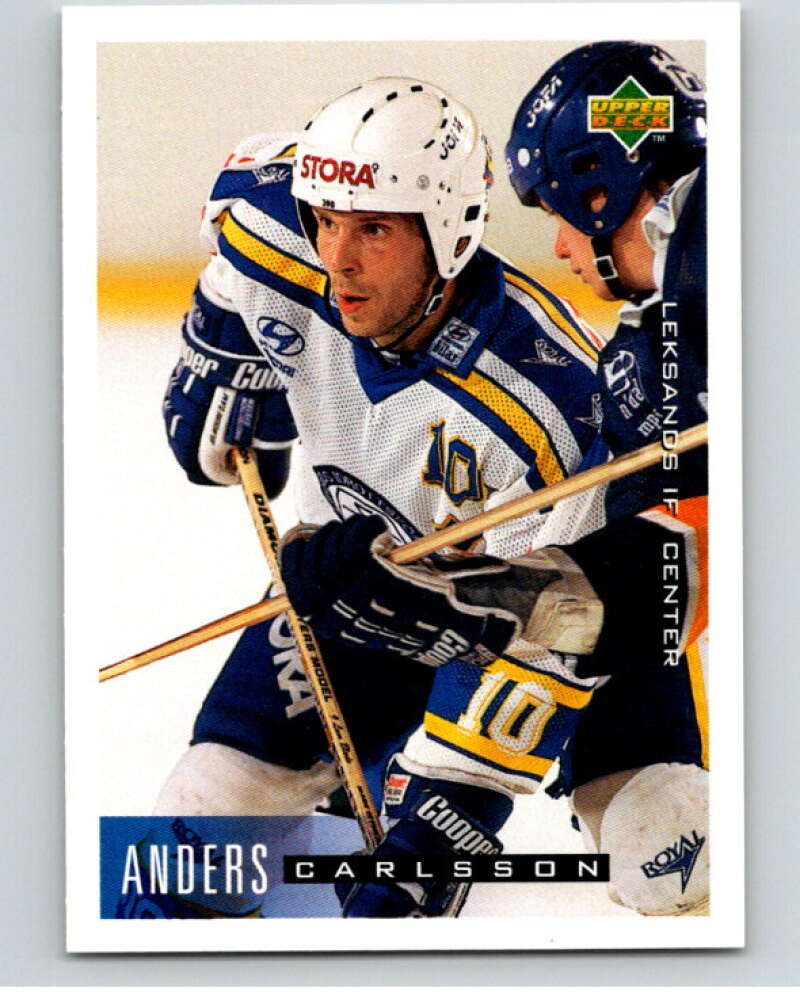 1995-96 Swedish Upper Deck #102 Anders Carlsson V80170 Image 1