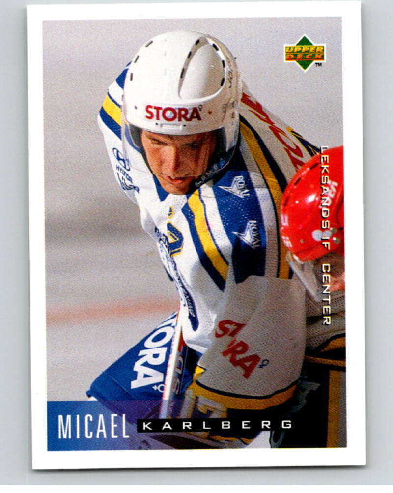 1995-96 Swedish Upper Deck #104 Mikael Karlberg V80172 Image 1