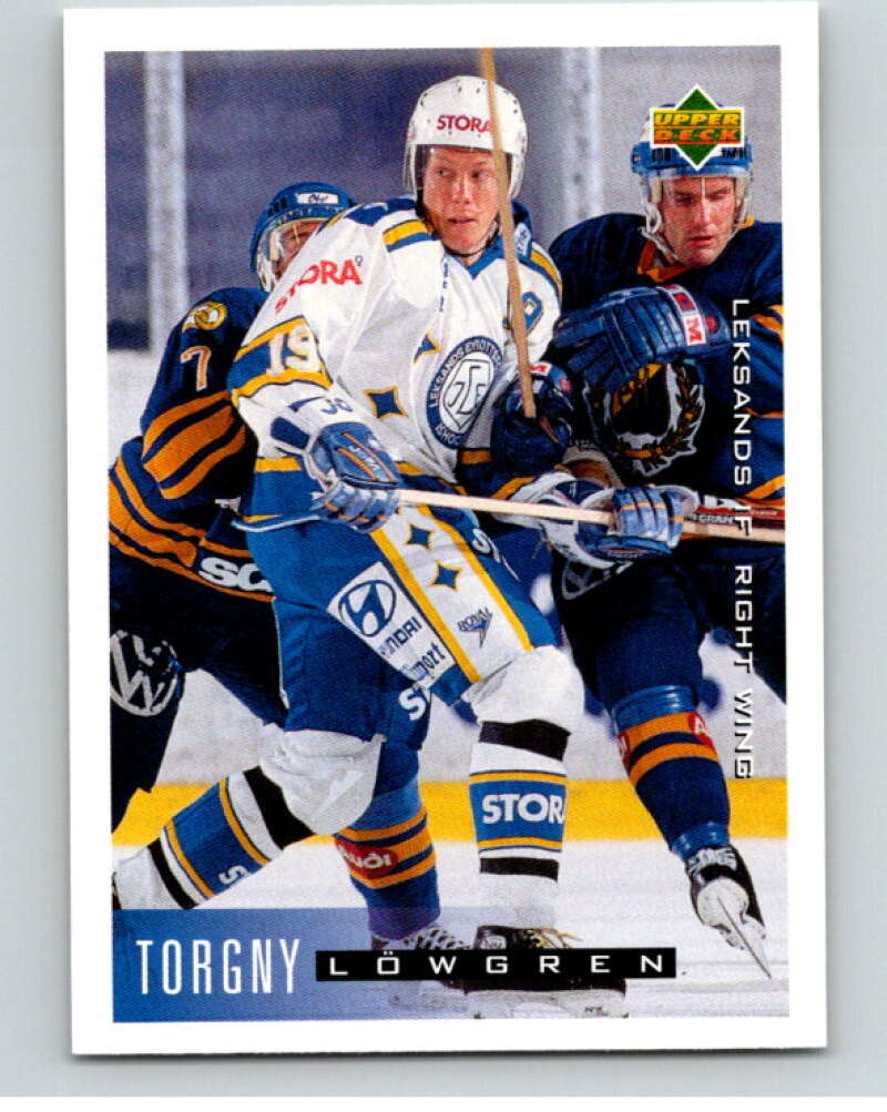 1995-96 Swedish Upper Deck #106 Torgny Lowgren V80175 Image 1
