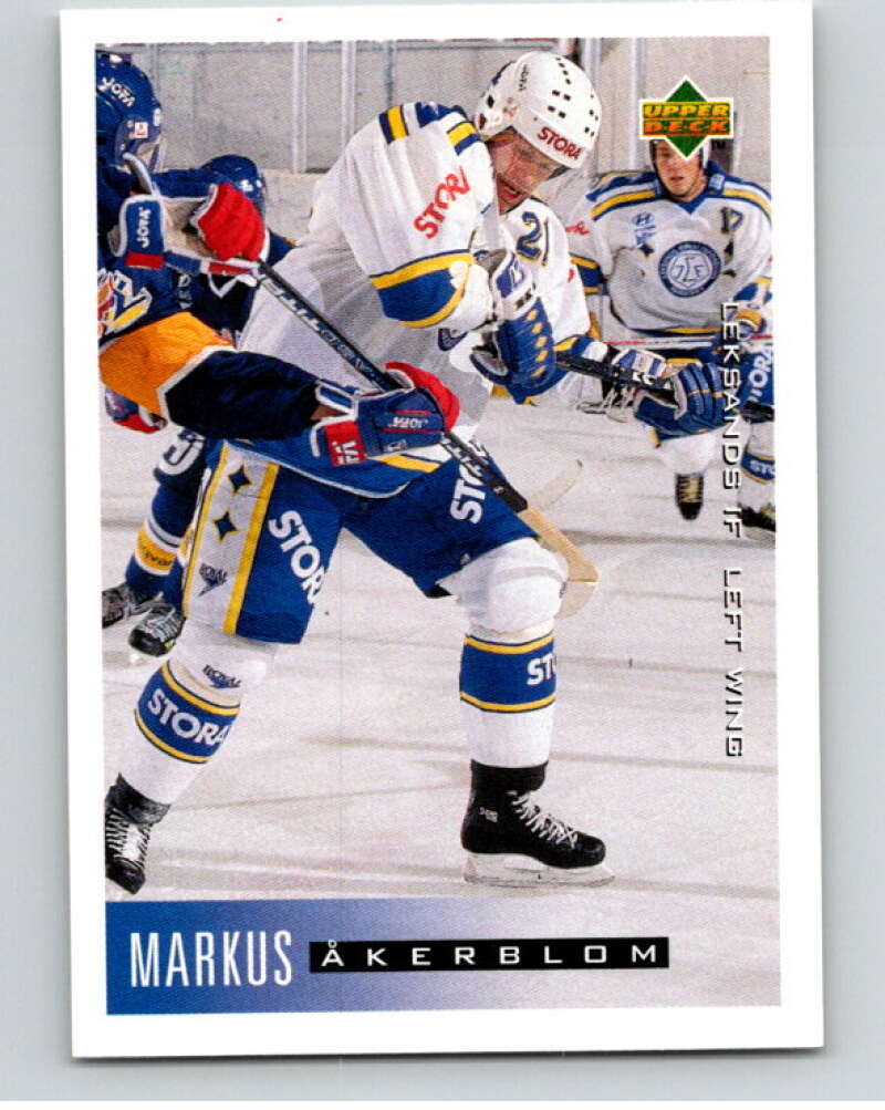 1995-96 Swedish Upper Deck #108 Markus Akerblom V80180 Image 1