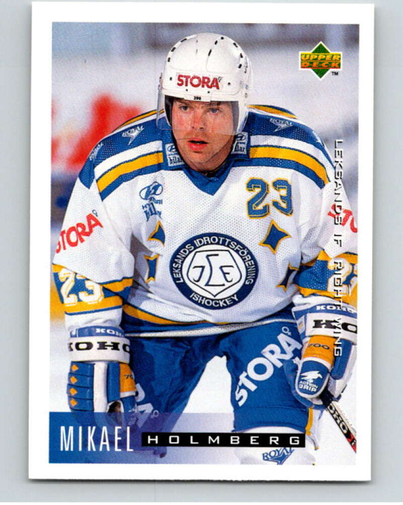 1995-96 Swedish Upper Deck #109 Mikael Holmberg V80185 Image 1