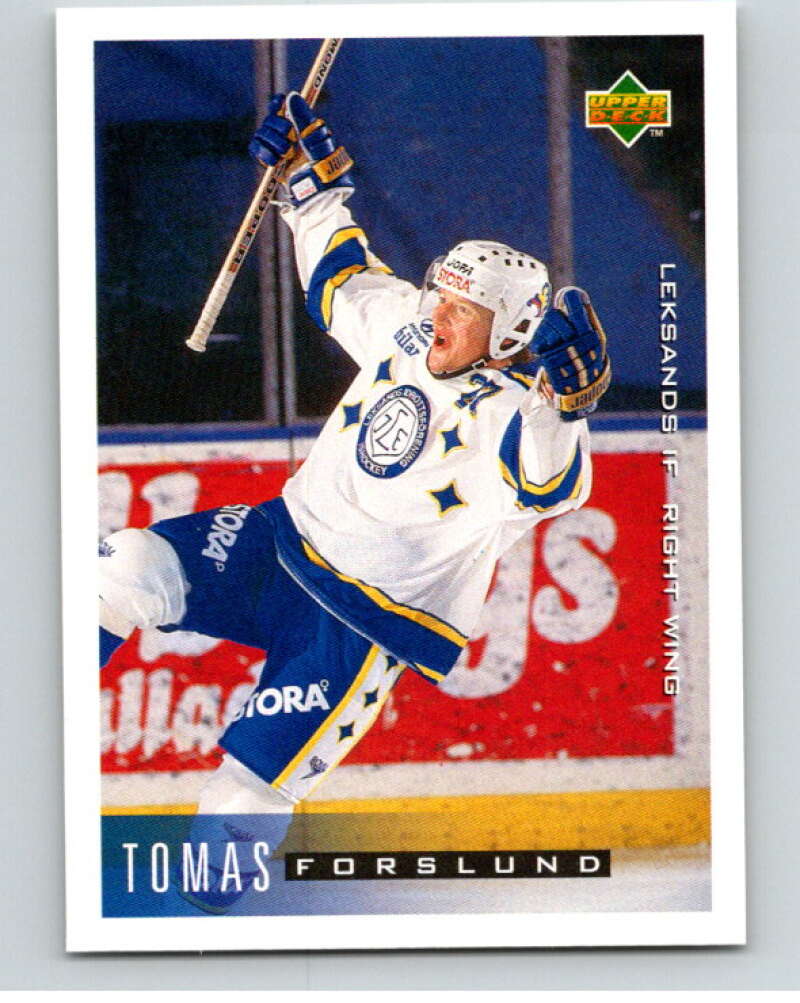 1995-96 Swedish Upper Deck #112 Tomas Forslund V80187 Image 1