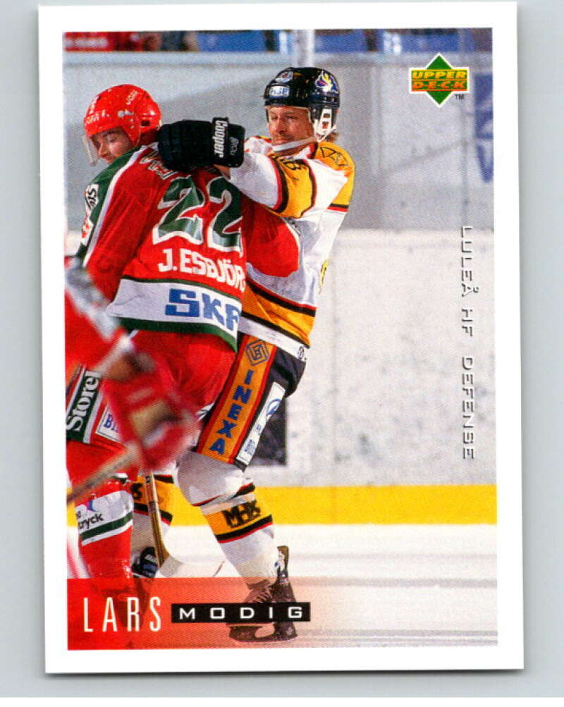 1995-96 Swedish Upper Deck #114 Lars Modig V80191 Image 1