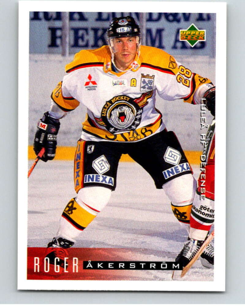 1995-96 Swedish Upper Deck #120 Roger Akerstrom V80202 Image 1