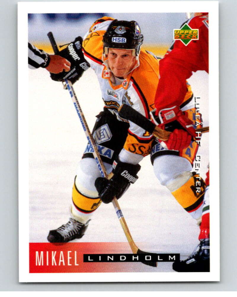 1995-96 Swedish Upper Deck #124 Mikael Lindholm V80206 Image 1