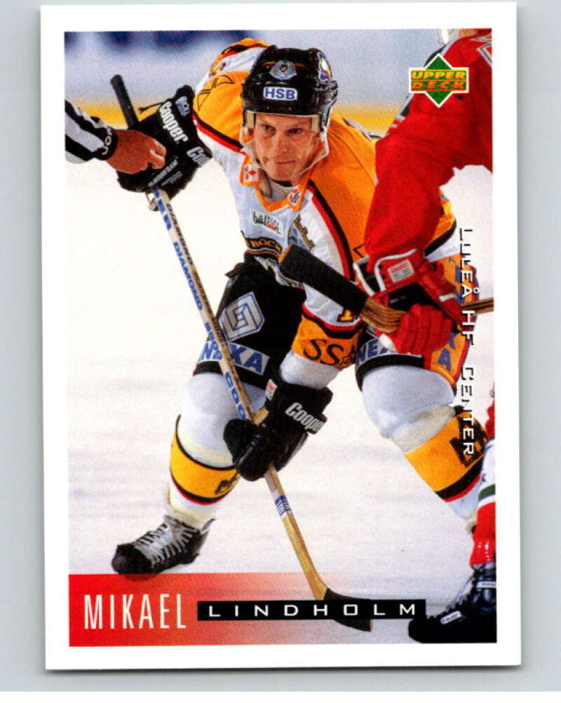 1995-96 Swedish Upper Deck #124 Mikael Lindholm V80207 Image 1