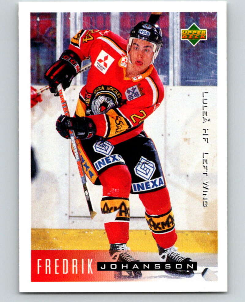 1995-96 Swedish Upper Deck #130 Frederik Johansson V80215 Image 1