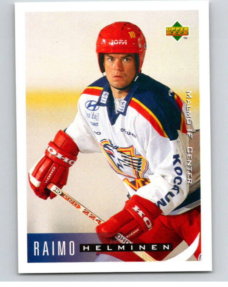 1995-96 Swedish Upper Deck #141 Raimo Helminen V80231 Image 1