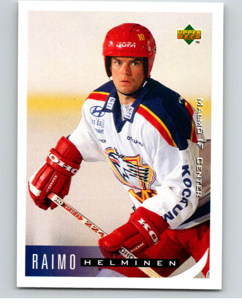 1995-96 Swedish Upper Deck #141 Raimo Helminen V80232 Image 1