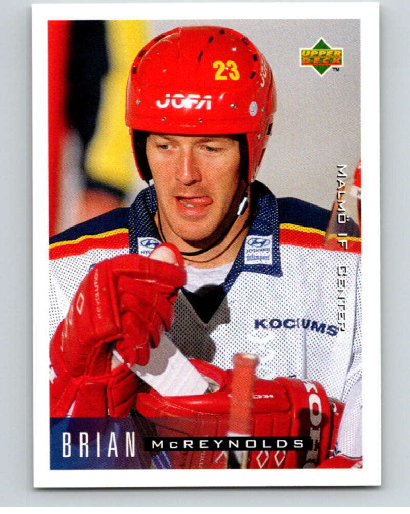 1995-96 Swedish Upper Deck #147 Brian McReynolds V80243 Image 1