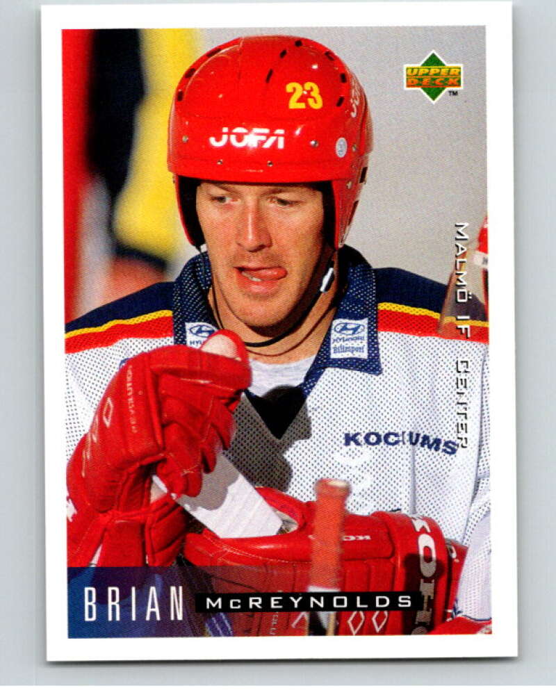 1995-96 Swedish Upper Deck #147 Brian McReynolds V80244 Image 1