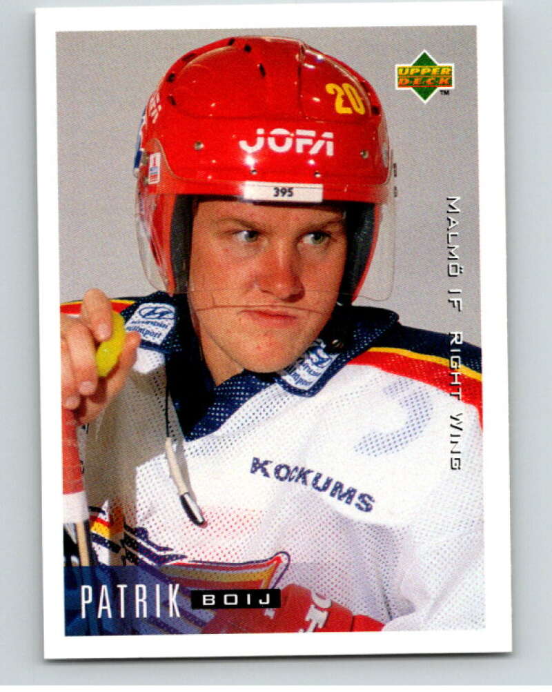 1995-96 Swedish Upper Deck #151 Patrik Boij V80250 Image 1