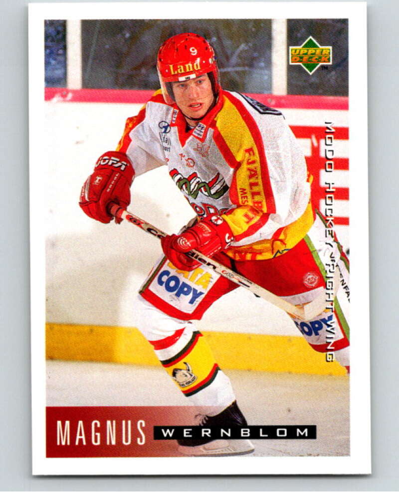 1995-96 Swedish Upper Deck #160 Magnus Wernblom V80263 Image 1