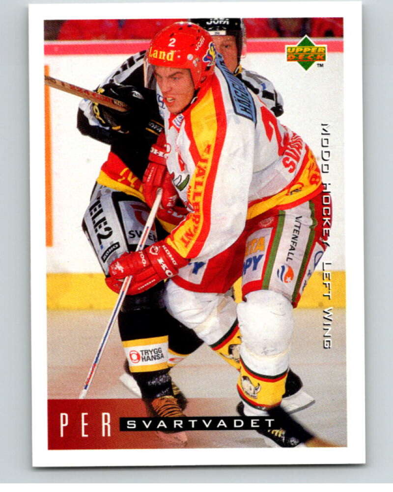 1995-96 Swedish Upper Deck #166 Per Svartvadet V80277 Image 1