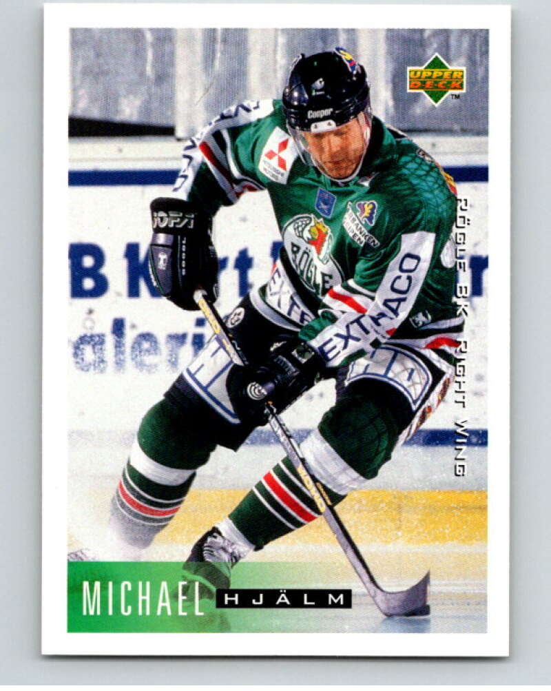 1995-96 Swedish Upper Deck #180 Michael Hjalm V80300 Image 1