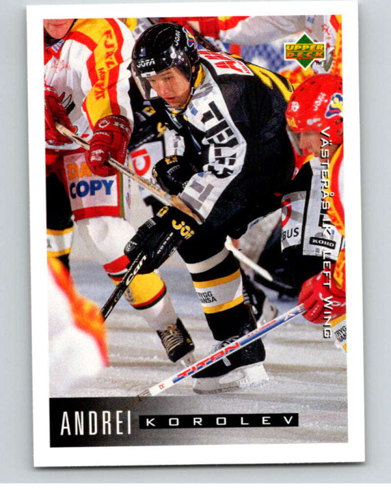 1995-96 Swedish Upper Deck #197 Andrei Korolev V80330 Image 1