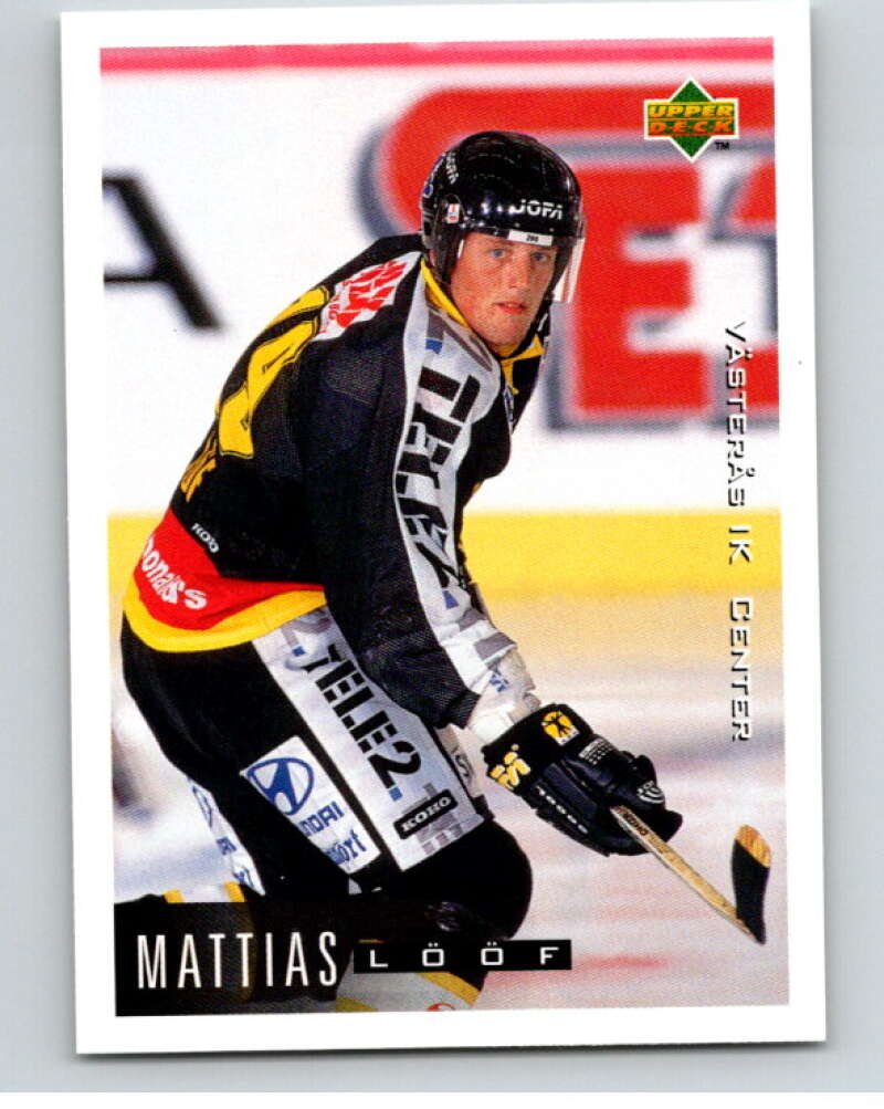 1995-96 Swedish Upper Deck #198 Mattias Loof V80332 Image 1