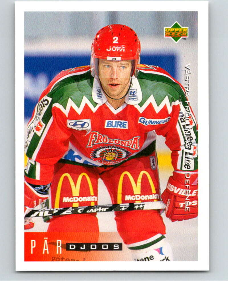 1995-96 Swedish Upper Deck #203 Par Djoos V80340 Image 1