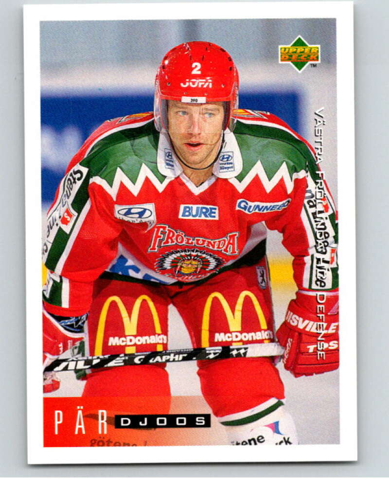 1995-96 Swedish Upper Deck #203 Par Djoos V80341 Image 1