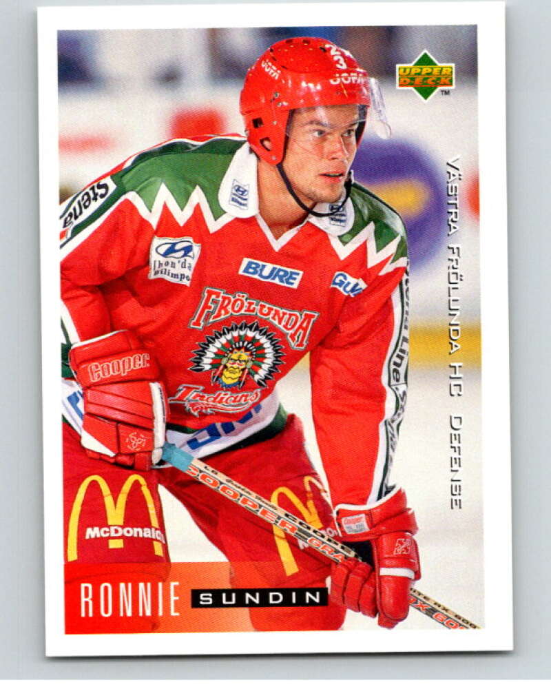 1995-96 Swedish Upper Deck #207 Ronnie Sundin V80347 Image 1