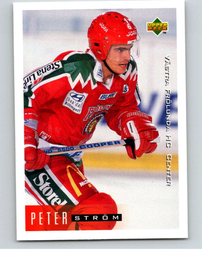 1995-96 Swedish Upper Deck #212 Peter Strom V80356 Image 1