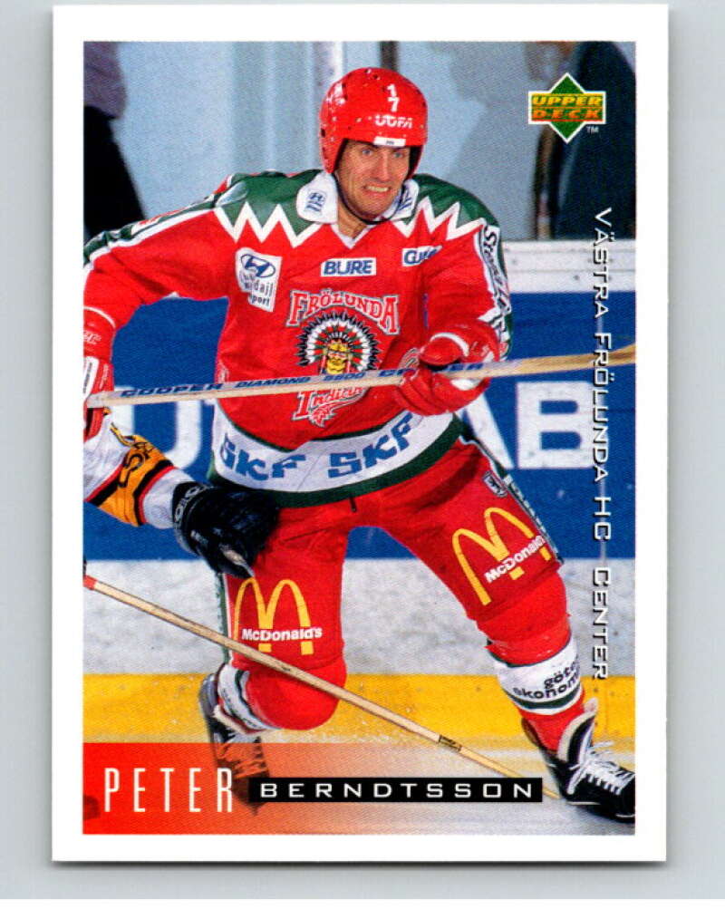 1995-96 Swedish Upper Deck #213 Peter Berndtsson V80360 Image 1