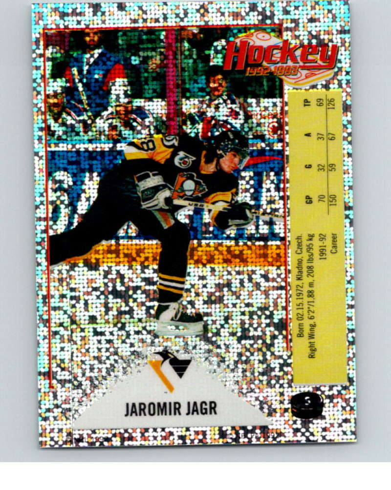 1992-93 Panini Stickers #S Jaromir Jagr  Pittsburgh Penguins  V80381 Image 1