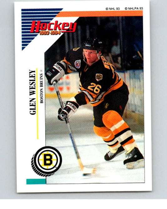 1993-94 Panini Stickers #6 Glen Wesley  Boston Bruins  V80395 Image 1