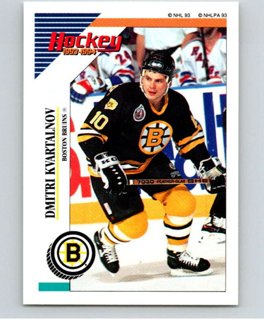 1993-94 Panini Stickers #7 Dmitri Kvartalnov  Boston Bruins  V80396 Image 1
