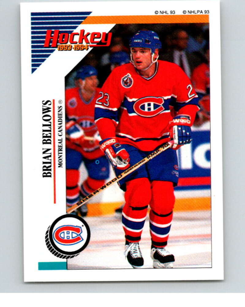 1993-94 Panini Stickers #15 Brian Bellows  Montreal Canadiens  V80415 Image 1