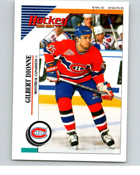 1993-94 Panini Stickers #18 Gilbert Dionne  Montreal Canadiens  V80419 Image 1