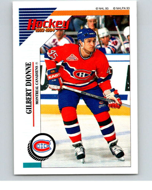 1993-94 Panini Stickers #18 Gilbert Dionne  Montreal Canadiens  V80421 Image 1