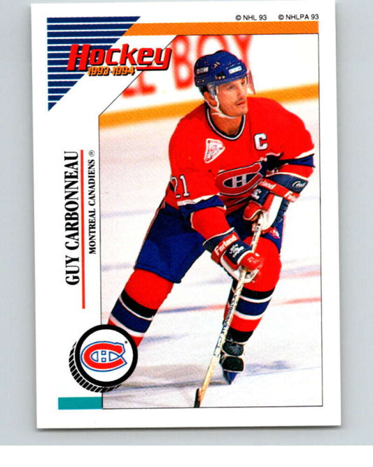 1993-94 Panini Stickers #19 Guy Carbonneau  Montreal Canadiens  V80423 Image 1