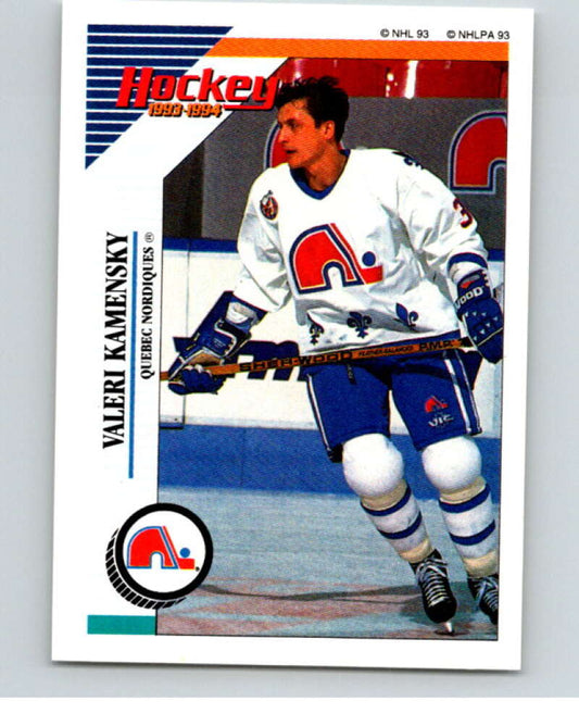 1993-94 Panini Stickers #72 Valeri Kamensky  Quebec Nordiques  V80490 Image 1