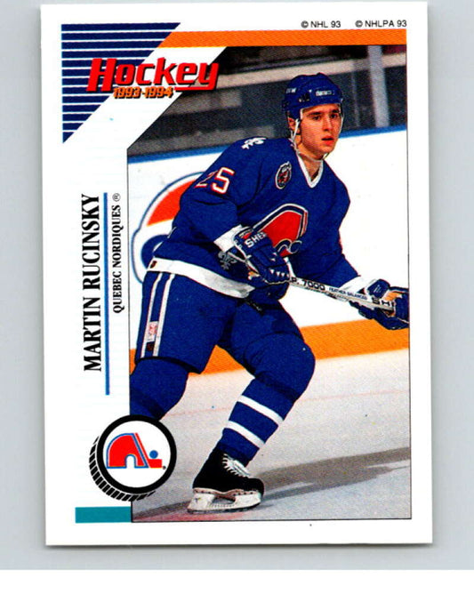1993-94 Panini Stickers #74 Martin Rucinsky  Quebec Nordiques  V80496 Image 1