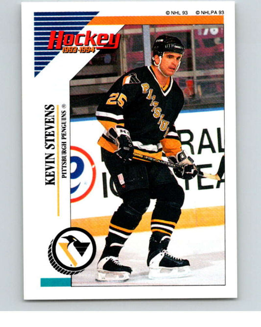 1993-94 Panini Stickers #79 Kevin Stevens  Pittsburgh Penguins  V80505 Image 1