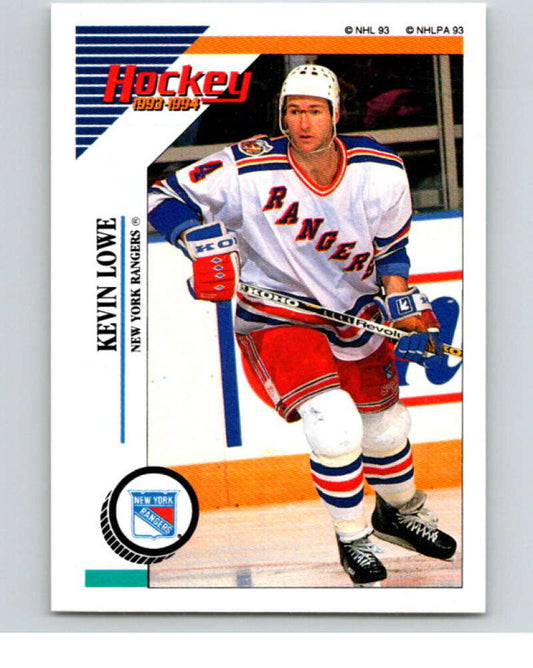 1993-94 Panini Stickers #97 Kevin Lowe  New York Rangers  V80551 Image 1